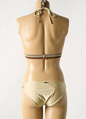 Maillot de bain 2 pièces or LUNA pour femme seconde vue