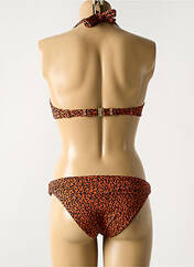 Maillot de bain 2 pièces marron BLUELOBSTER pour femme seconde vue