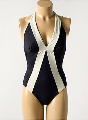 Maillot de bain 1 pièce stretch noir BLUELOBSTER femme