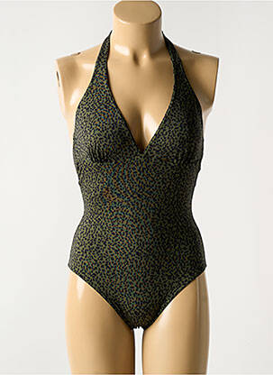 Maillot de bain 1 pièce stretch vert BLUELOBSTER femme