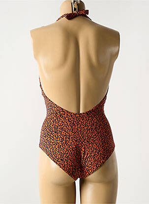 Maillot de bain 1 pièce stretch orange BLUELOBSTER femme