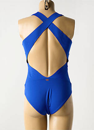Maillot de bain 1 pièce stretch bleu BLUELOBSTER femme