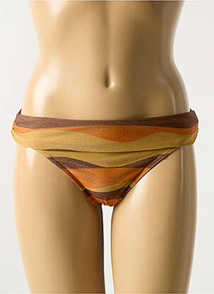 Bas de maillot de bain stretch culotte orange BLUELOBSTER femme