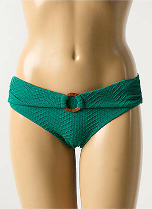 Bas de maillot de bain stretch culotte vert BLUELOBSTER femme