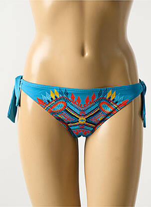 Bas de maillot de bain imprimé fantaisie culotte bleu BLUELOBSTER femme