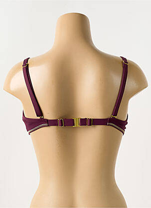Haut de maillot de bain stretch haut soutien-gorge emboitant violet BLUELOBSTER femme