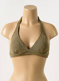 Haut de maillot de bain stretch haut triangles vert BLUELOBSTER femme