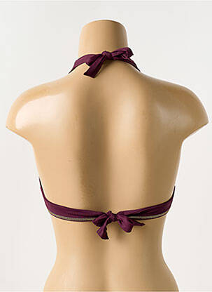 Haut de maillot de bain stretch haut triangles violet BLUELOBSTER femme