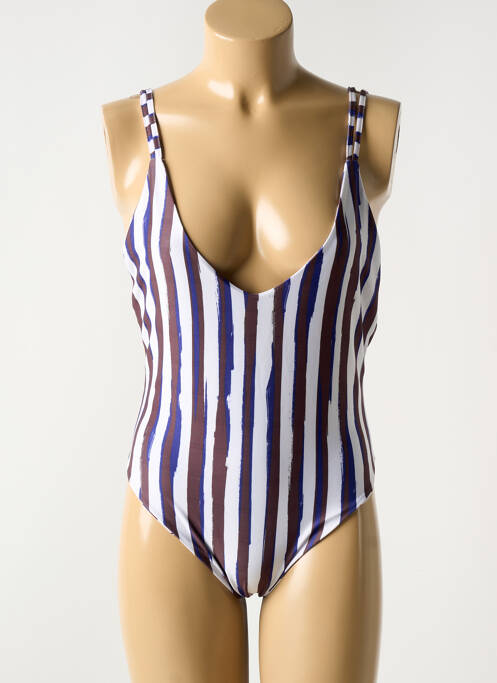 Maillot de bain 1 pièce blanc LUNA pour femme