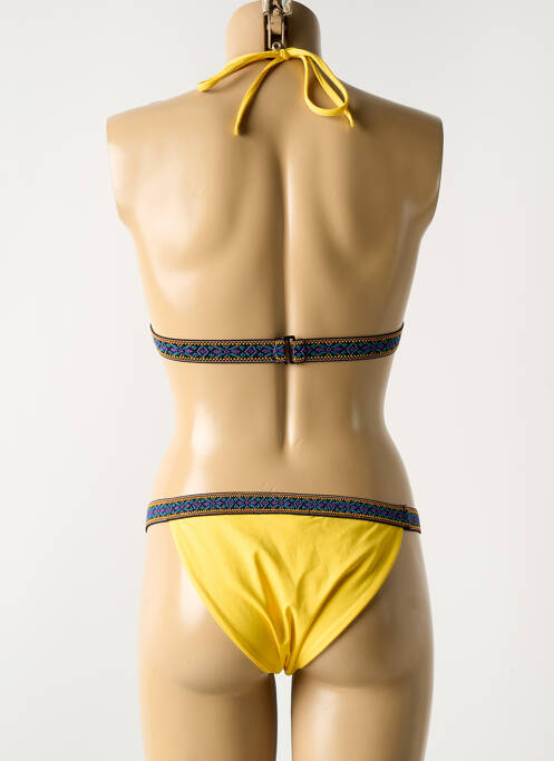 Maillot de bain 2 pièces jaune LUNA pour femme