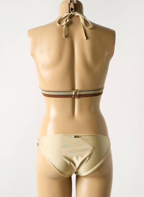 Maillot de bain 2 pièces or LUNA pour femme