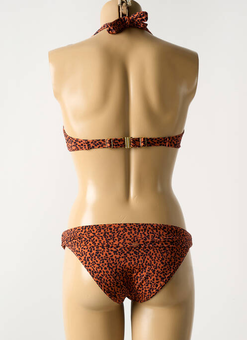 Maillot de bain 2 pièces marron BLUELOBSTER pour femme