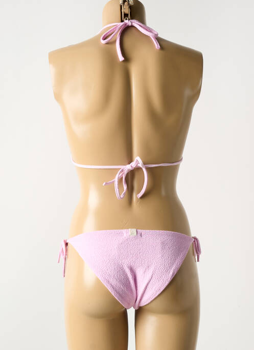 Maillot de bain 2 pièces rose LUNA pour femme