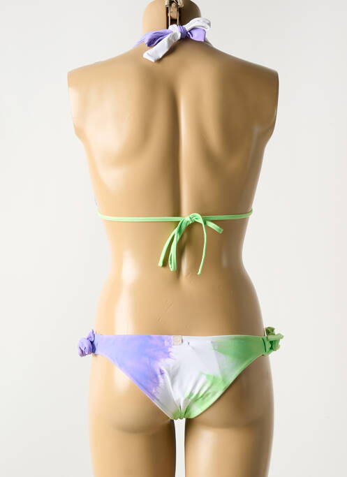 Maillot de bain 2 pièces vert LUNA pour femme