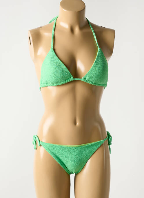 Maillot de bain 2 pièces vert LUNA pour femme
