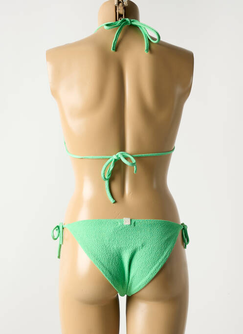 Maillot de bain 2 pièces vert LUNA pour femme