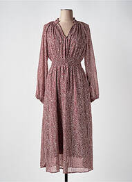 Robe longue manches longues manches longues rouge MOLLY BRACKEN femme