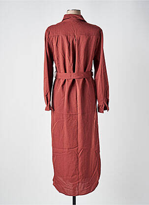 Robe mi-longue manches longues manches longues orange CERISE BLUE femme
