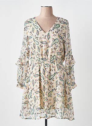 Robe courte manches longues manches longues vert LES TROPEZIENNES PAR M.BELARBI femme