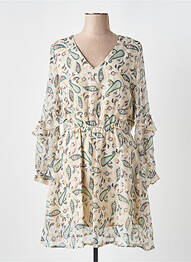 Robe courte manches longues manches longues vert LES TROPEZIENNES PAR M.BELARBI femme
