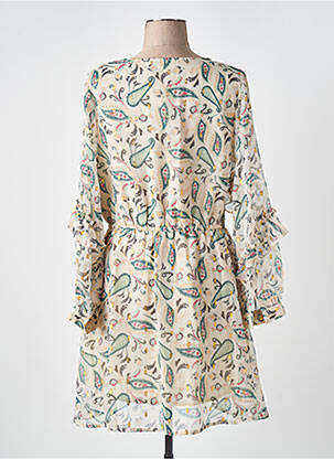 Robe courte manches longues manches longues vert LES TROPEZIENNES PAR M.BELARBI femme