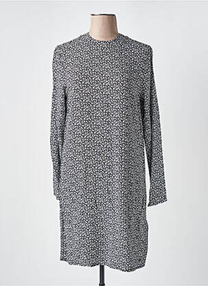 Robe mi-longue manches longues manches longues noir SUPERDRY femme
