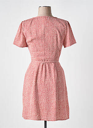 Robe courte manches courtes manches courtes rouge CHARLIOR femme