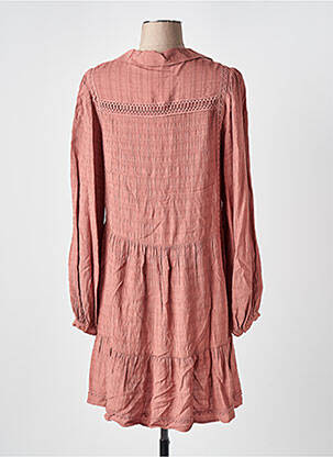 Robe courte manches longues manches longues rose SALSA femme