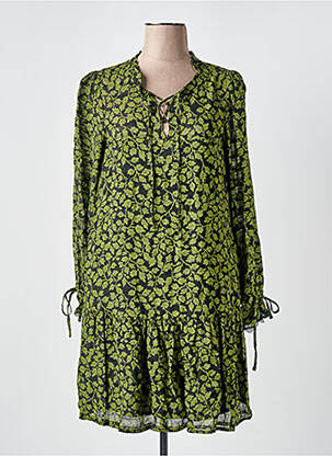 Robe courte manches longues manches longues vert SALSA femme