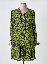 Robe courte manches longues manches longues vert SALSA femme