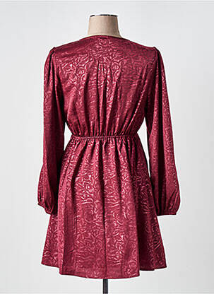 Robe courte manches longues manches longues rouge CERISE BLUE femme