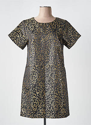 Robe courte manches courtes manches courtes noir MOLLY BRACKEN femme