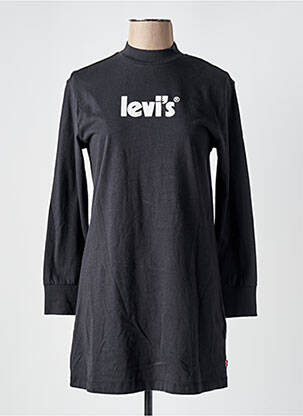 Robe courte manches longues manches longues noir LEVI'S femme