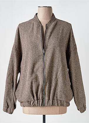 Veste casual poches marron KILKY femme