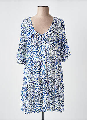 Robe courte bleu BANANA MOON pour femme