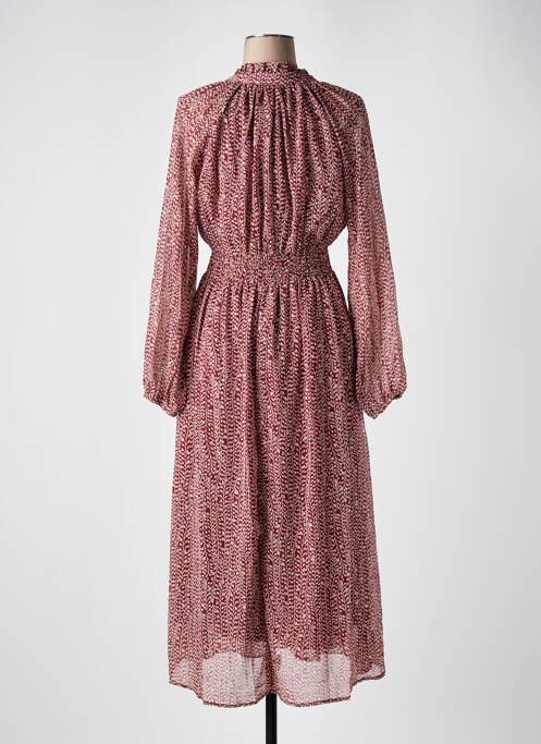 Robe longue manches longues manches longues rouge MOLLY BRACKEN femme