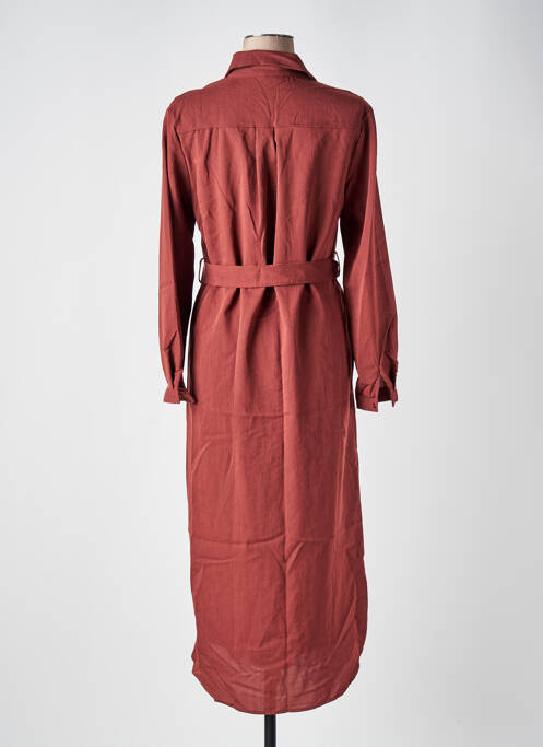 Robe mi-longue manches longues manches longues orange CERISE BLUE femme