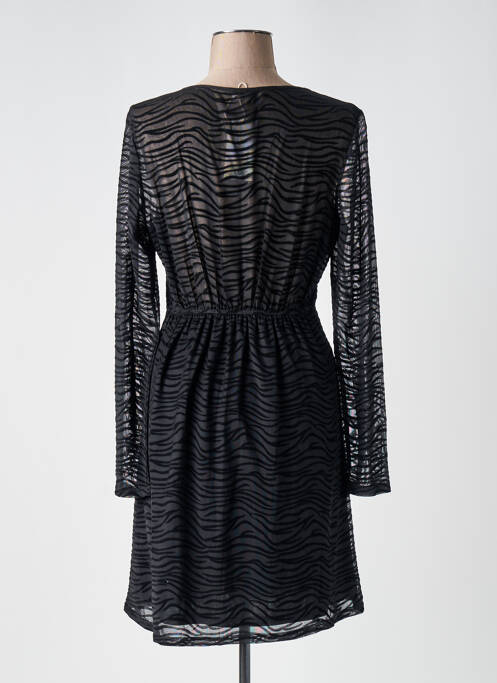 Robe mi-longue manches longues manches longues noir CERISE BLUE femme