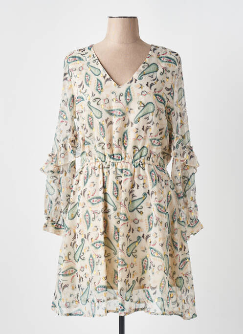 Robe courte manches longues manches longues vert LES TROPEZIENNES PAR M.BELARBI femme