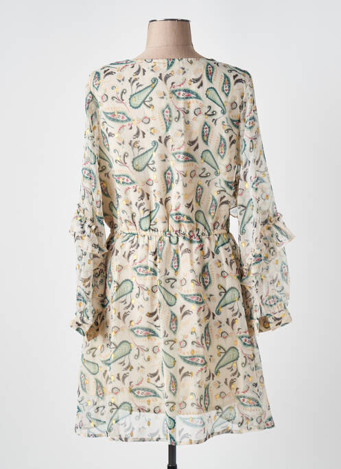 Robe courte manches longues manches longues vert LES TROPEZIENNES PAR M.BELARBI femme