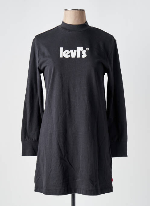 Robe courte manches longues manches longues noir LEVIS femme