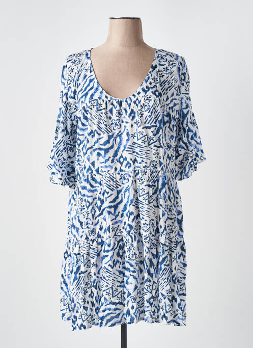 Robe courte bleu BANANA MOON pour femme