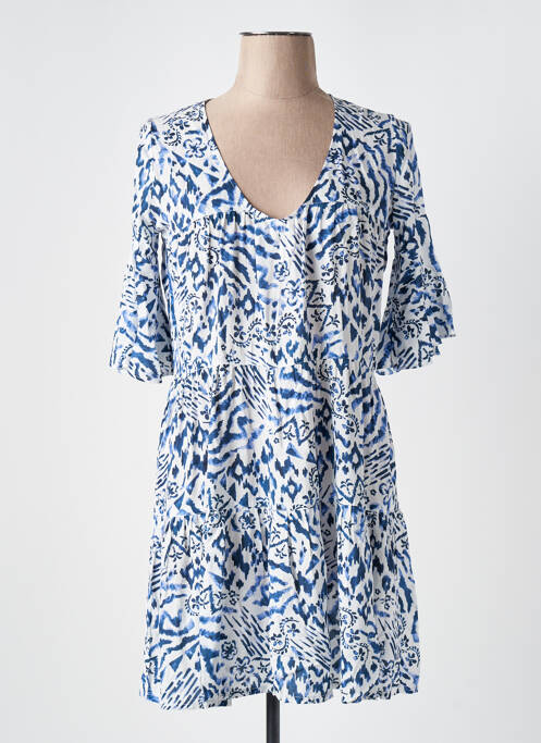 Robe courte bleu BANANA MOON pour femme