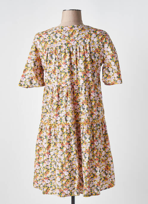 Robe courte jaune VERO MODA pour femme