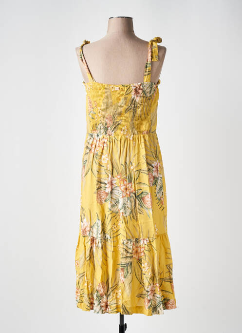 Robe mi-longue jaune BANANA MOON pour femme