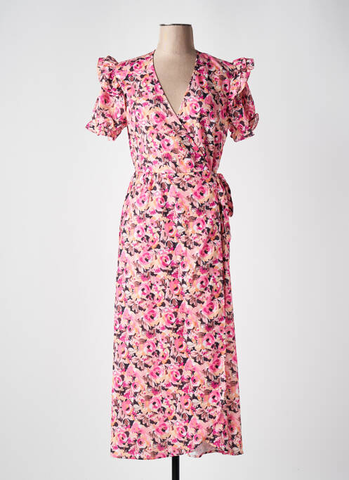 Robe mi-longue rose KILKY pour femme