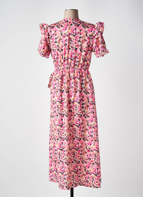 Robe mi-longue rose KILKY pour femme