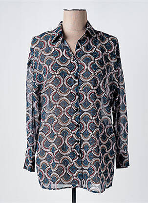 Tunique manches longues imprimé fantaisie bleu MOLLY BRACKEN femme