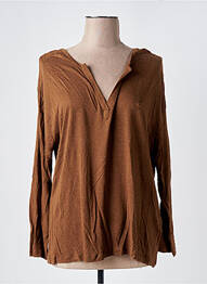 T-shirt manches longues manches longues marron KAPORAL femme