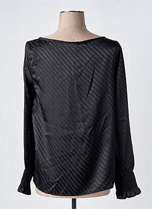 Blouse col rond manches longues noir VERO MODA femme